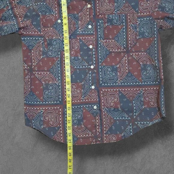 Vintage Paisley Disco Button Down Shirt Medium - Picture 6 of 6